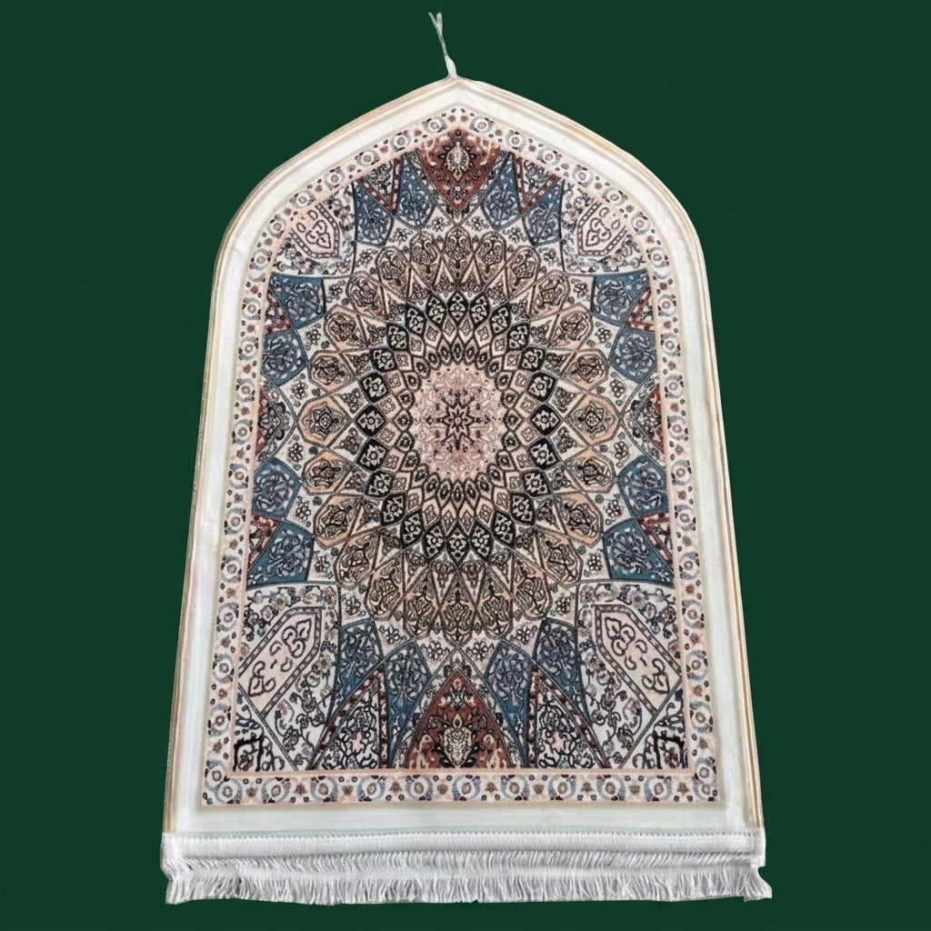 Persian Floral Velvet Prayer Mat