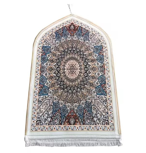 Persian Floral Velvet Prayer Mat