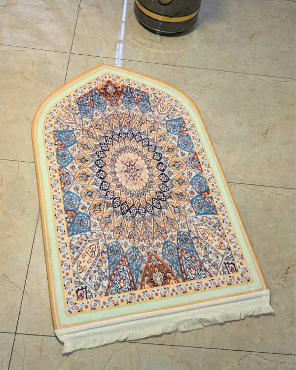 Persian Floral Velvet Prayer Mat