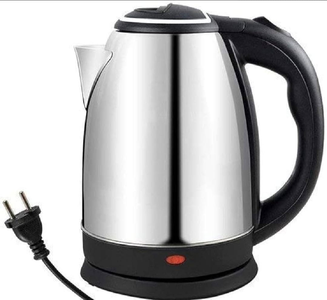 
Premium Stainless Steel Electric Kettle 2L 1500W with 360 Degree Rotating Base for Kitchen Use | Zerochef