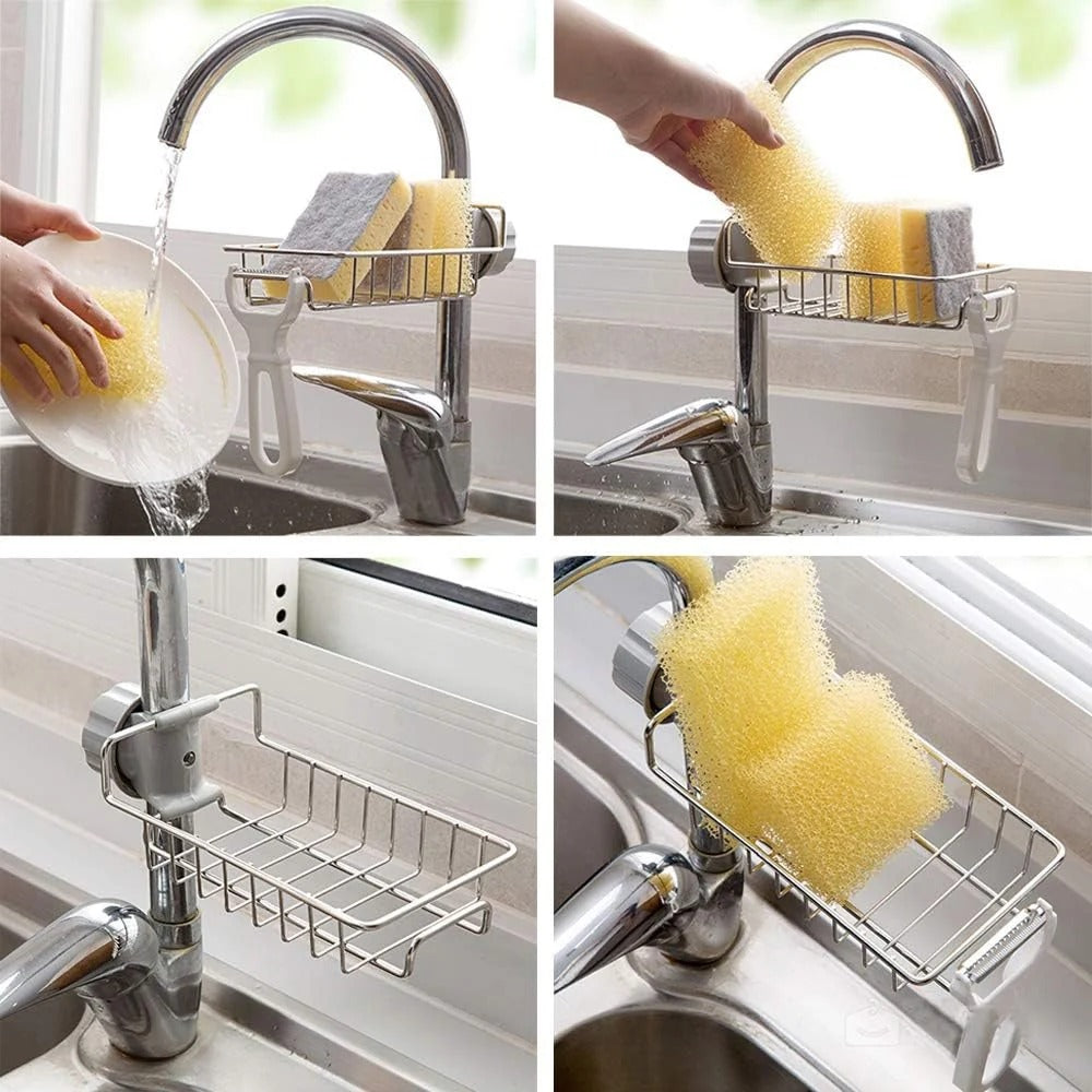 Sink Faucet & Sponge Organizer