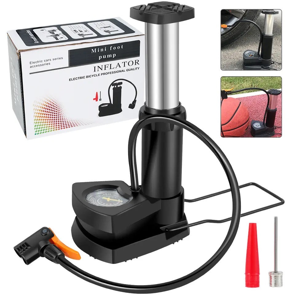 Foot Air Pump with Pressure Gauge