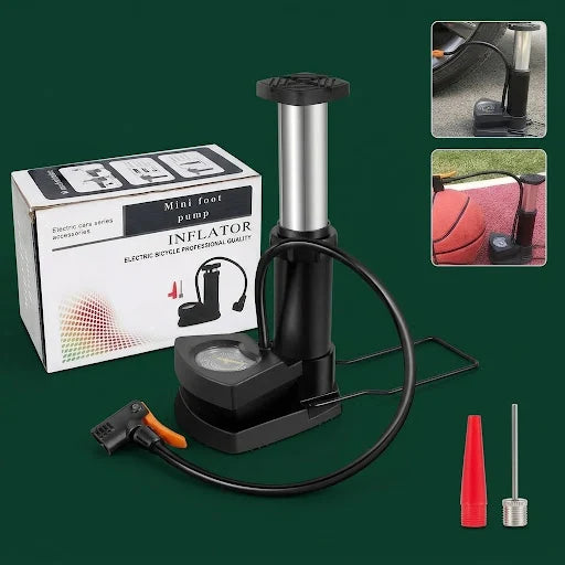 Foot Air Pump with Pressure Gauge